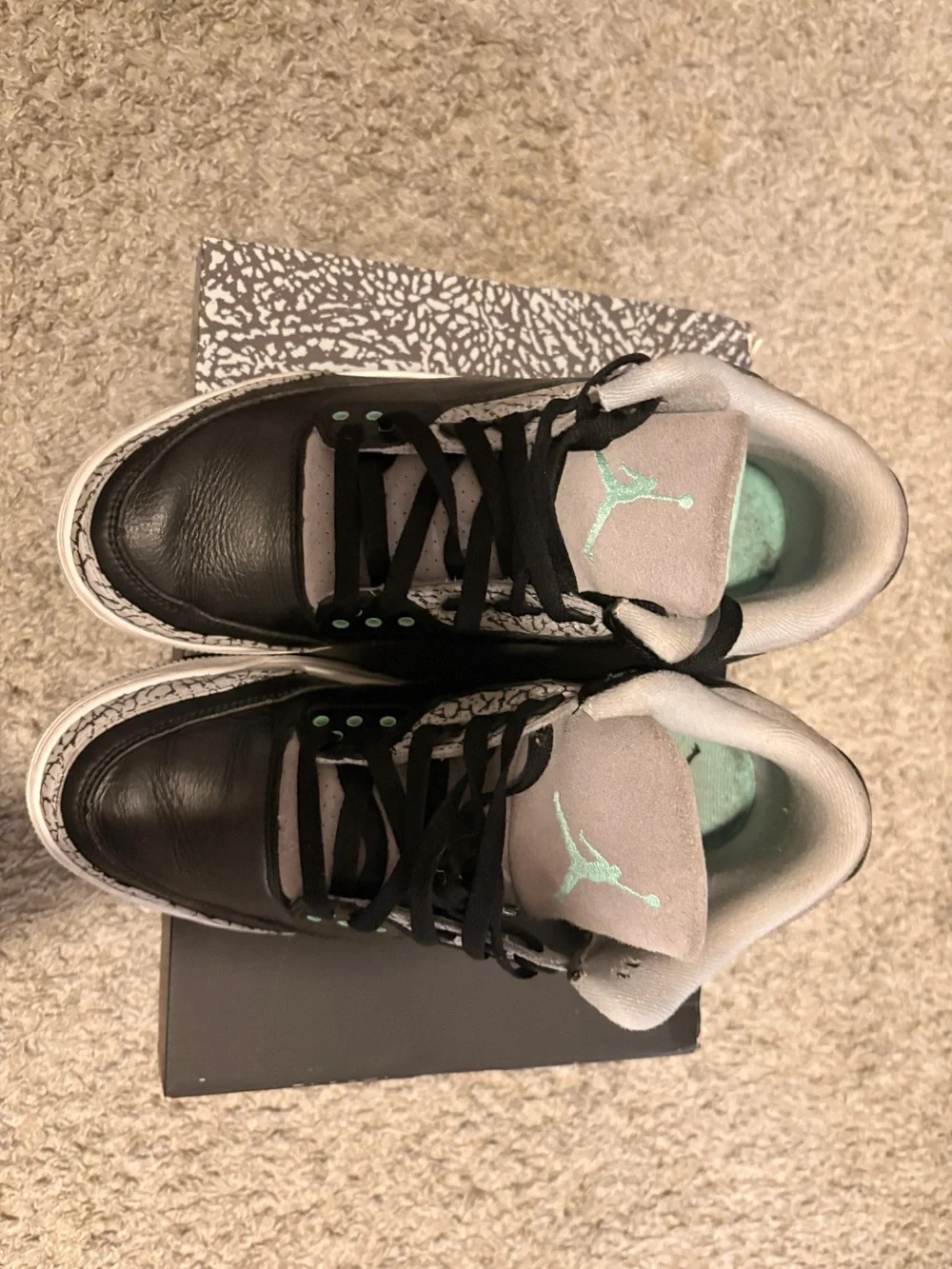 Jordan Grey and White Elephant Print Shoe Box